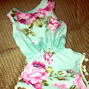 Boho/hippie babygirl onesie